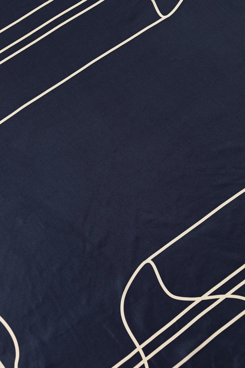 Шелковый платок MM FAUST цвет фиолетовый узор 2526546017600