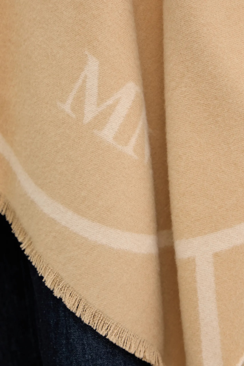 Μάλλινο πόντσο MM GIUDEA χρώμα: μπεζ, 2526546037600 φωτογραφία