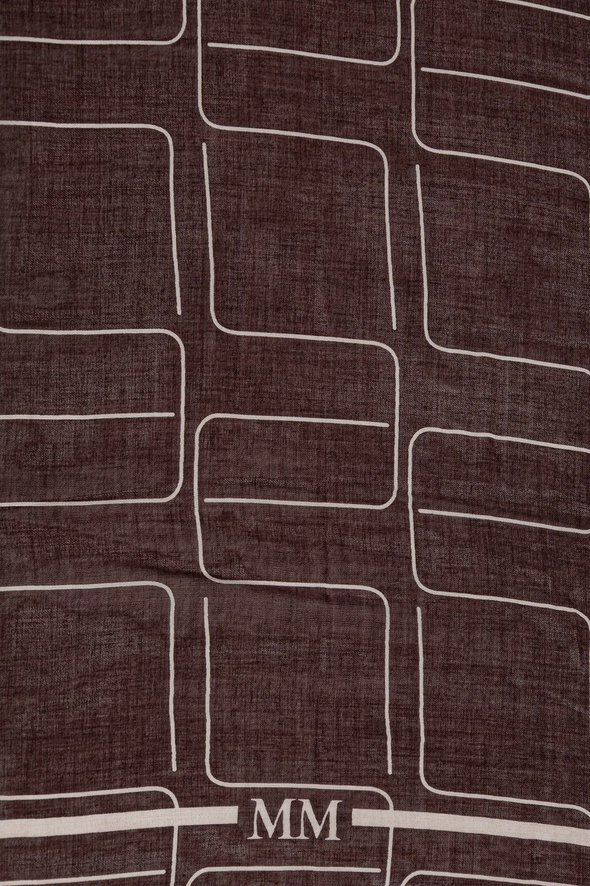 Платок с примесью шерсти MM NEVADA цвет бордовый узор 2526546018600