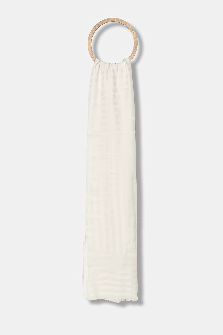 Weekend Max Mara esarfa LUGLIO culoarea bej, modelator, 2525546024600