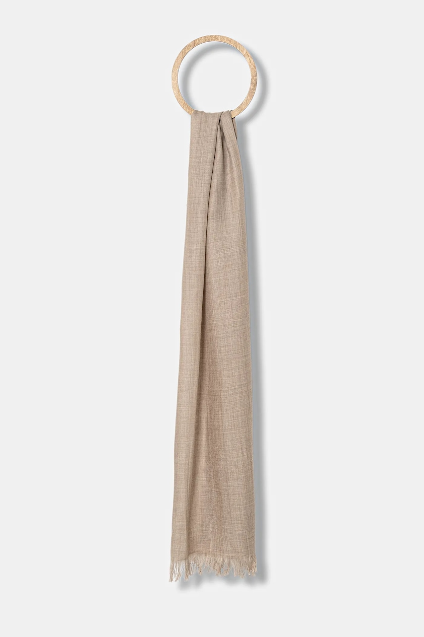 Weekend Max Mara sal de lana KEN culoarea bej, neted, 2525546044600