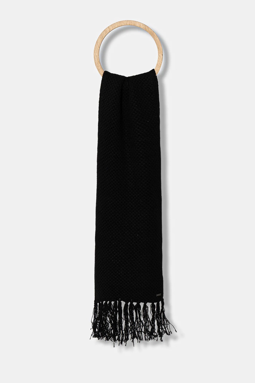 Armani Exchange gyapjú sál fekete, sima, XW001500 AF16604 akciós termékkép 1