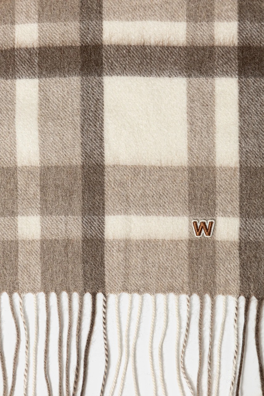 Кашемировый шарф Weekend Max Mara CATONE цвет бежевый узор 2525546015600