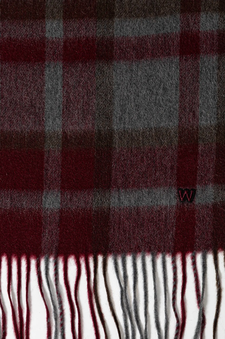 Кашемировый шарф Weekend Max Mara CATONE цвет серый узор 2525546015600