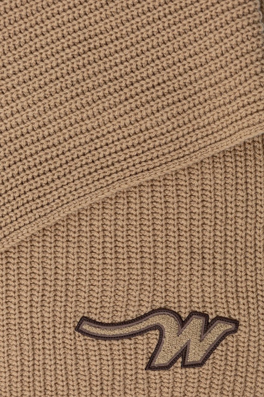 Шерстяной шарф Weekend Max Mara BARDIES цвет зелёный однотонная 2525746035600