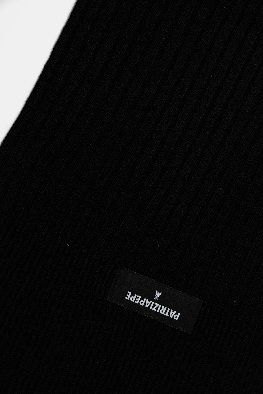 Шарф с добавлением шерсти Patrizia Pepe цвет чёрный однотонный 2F0110 K9O3A