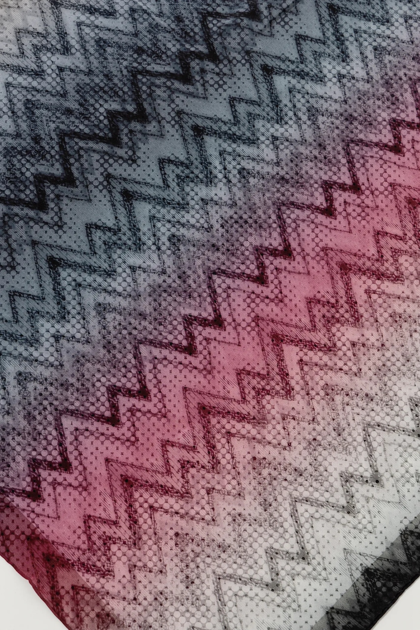Шелковый платок Missoni узор FO41CRDA272 Шелковый платок Missoni узор FO41CRDA272