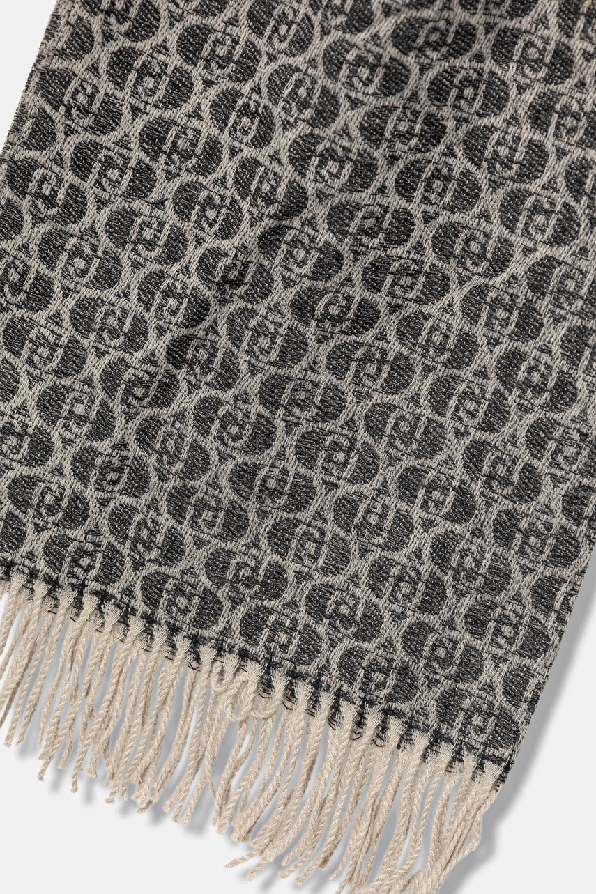Шарф Liu Jo цвет серый узор 2F5018.T0300