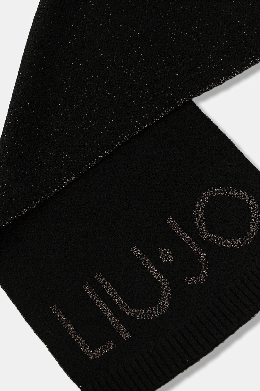 Шарф Liu Jo цвет чёрный с аппликацией 2F5019.M0300