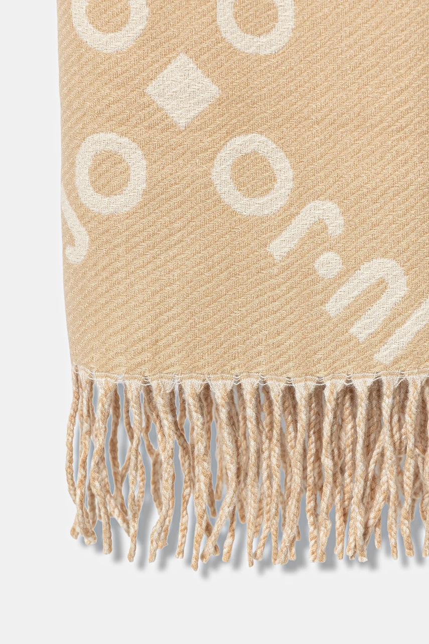 Шарф Liu Jo цвет бежевый узор 2F5039.T0300