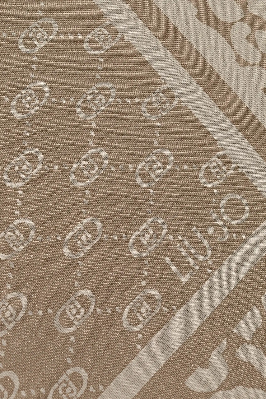 Шарф Liu Jo цвет бежевый узор 2F5040.T0300