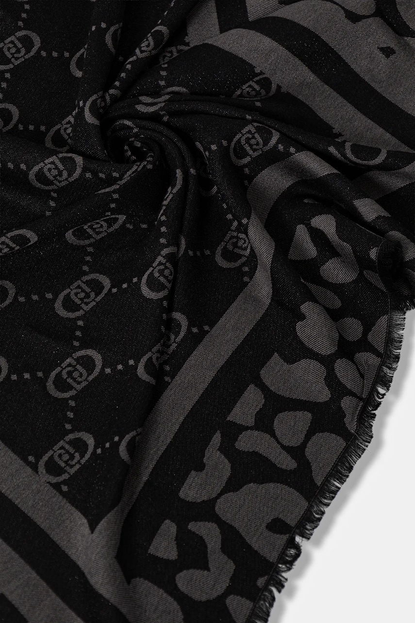 Шарф Liu Jo цвет чёрный узор 2F5040.T0300