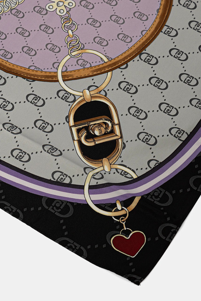 Платок Liu Jo цвет чёрный узор 2F5078.T0300