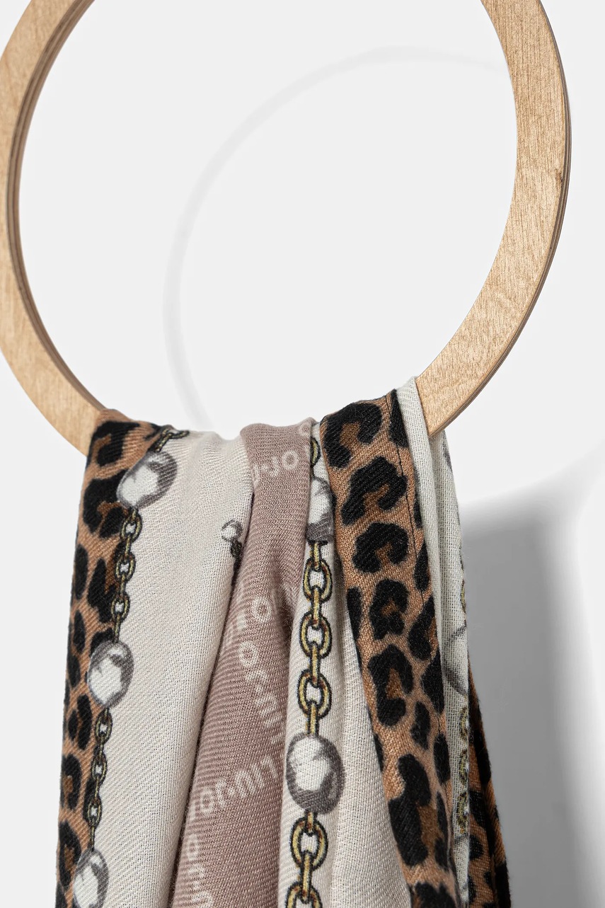 Шарф Liu Jo цвет коричневый узор 2F5081.T0300