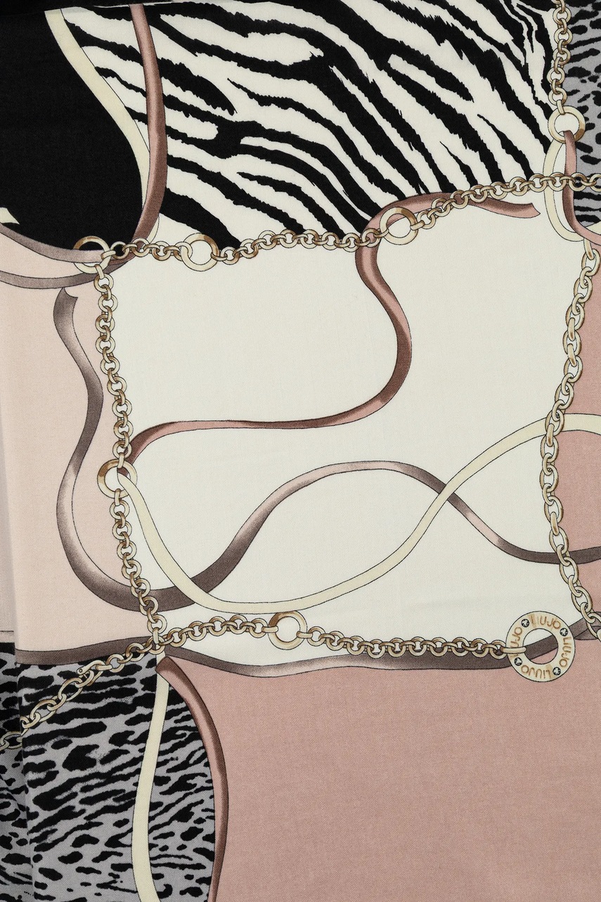 Платок Liu Jo цвет чёрный узор 2F5083.T0300