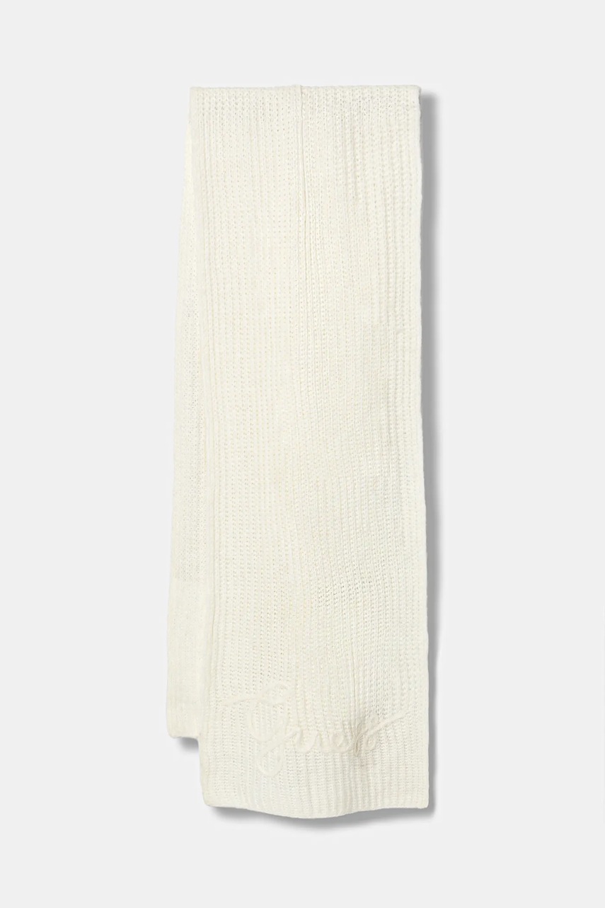 Levně Šátek z vlněné směsi Guess LEXIE dámský, béžová barva, W5BZ19 Z3580