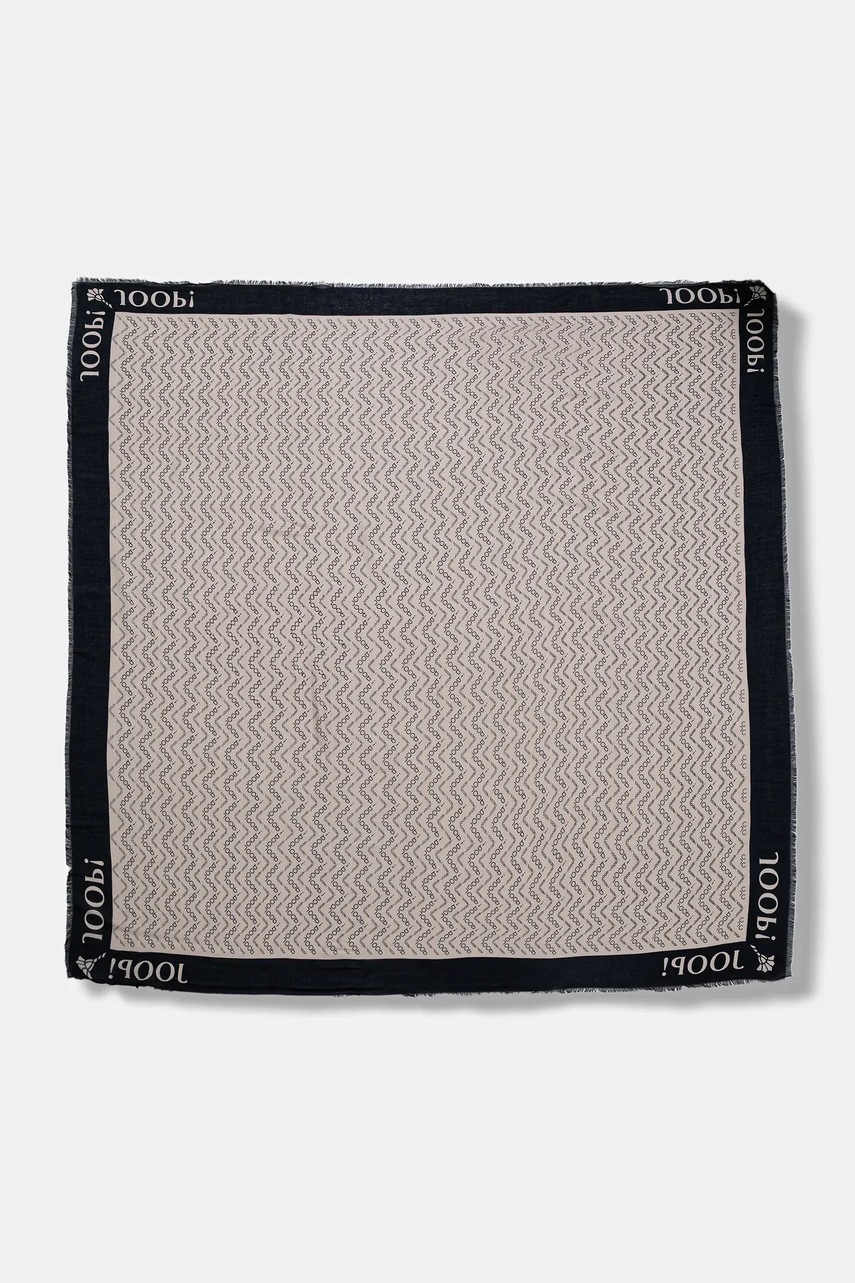 Joop! eșarfă culoarea bleumarin, cu imprimeu, 30048377
