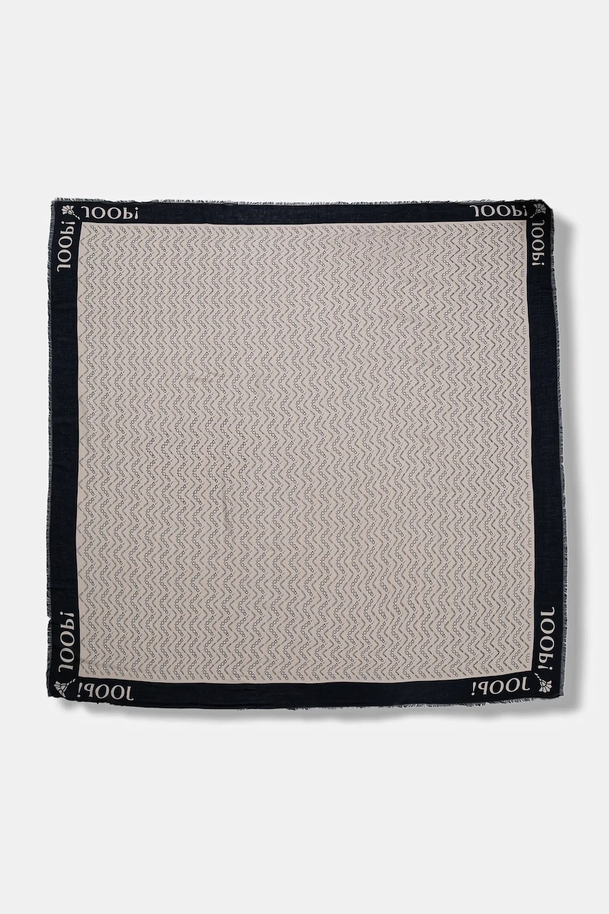 Joop! eșarfă culoarea bleumarin, cu imprimeu, 30048377