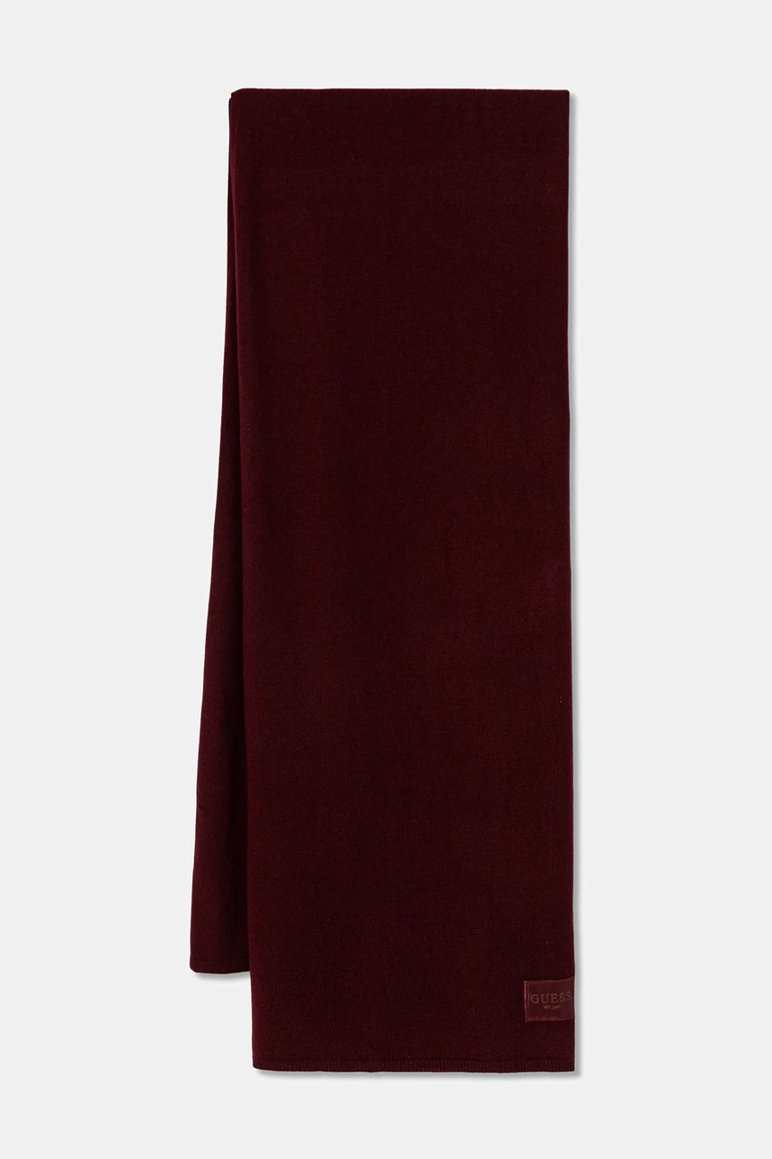 

Шал с вълна Guess BRENTON в бордо с меланжов десен AW5437 POL03