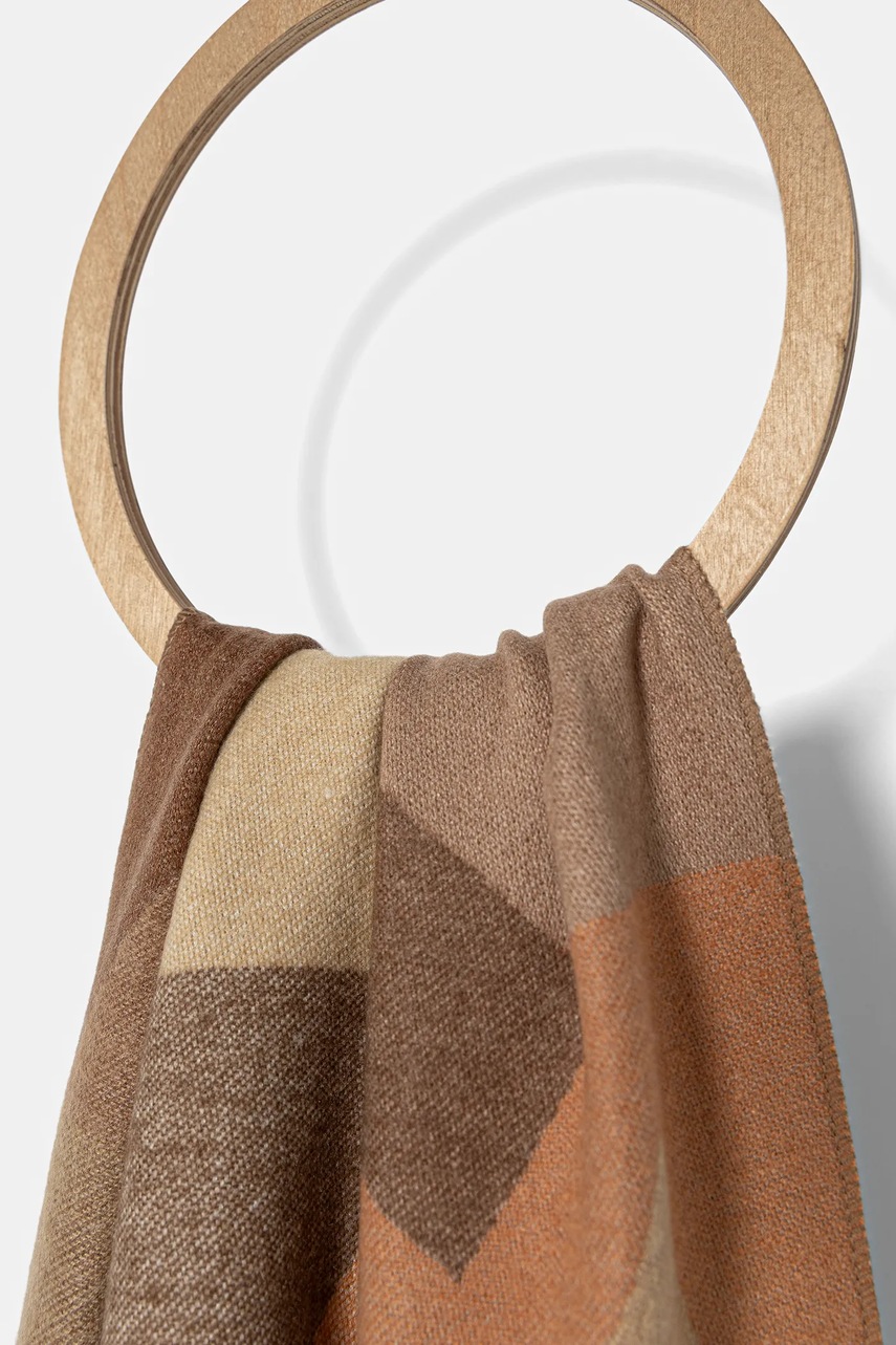 Шарф Twinset цвет коричневый узор 252TA4170