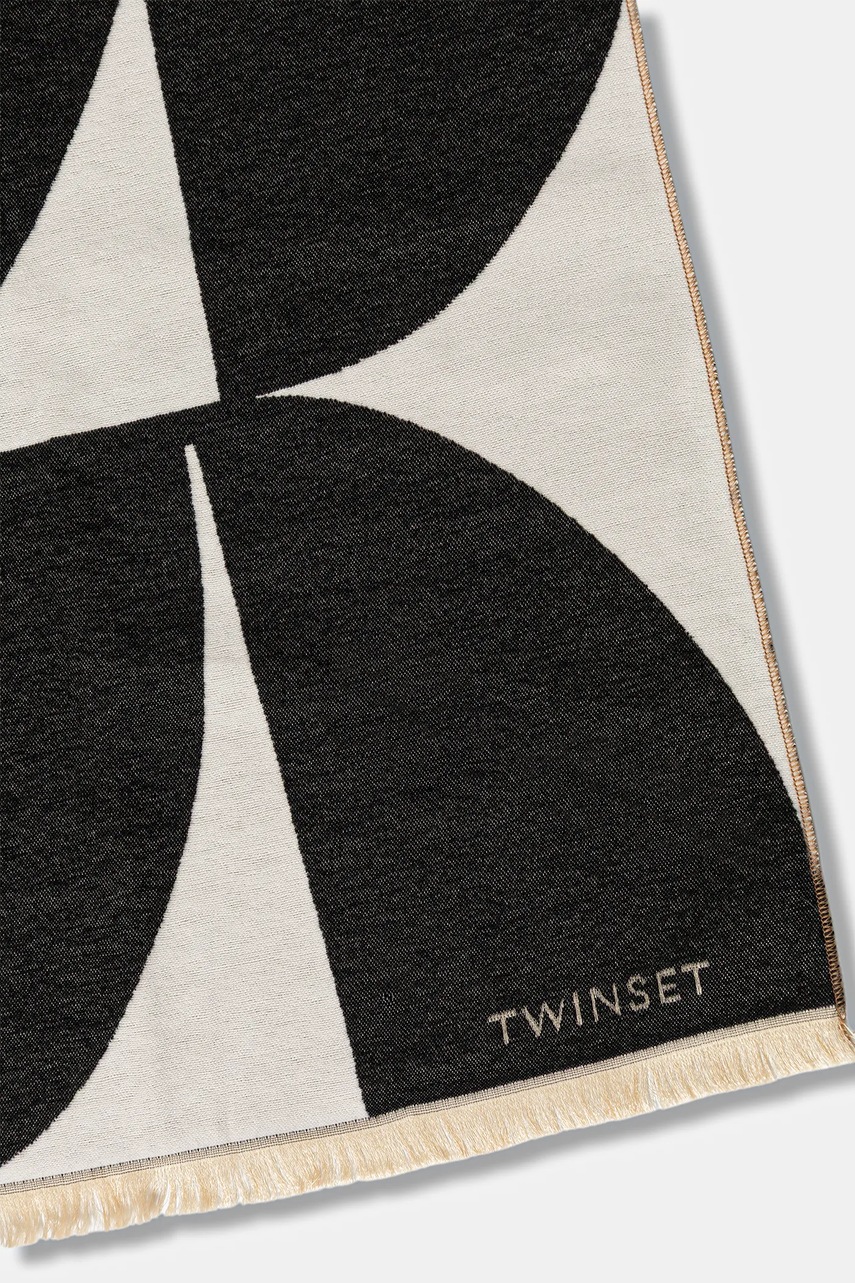 Шарф Twinset цвет серый узор 252TA4270