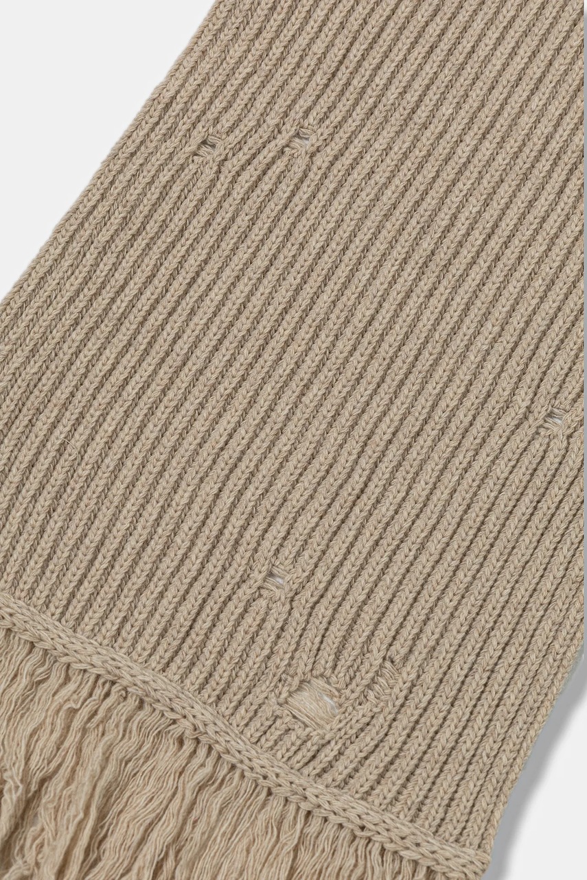 Шерстяной шарф MM6 Maison Margiela цвет бежевый однотонная S52TE0056.M13138.806M