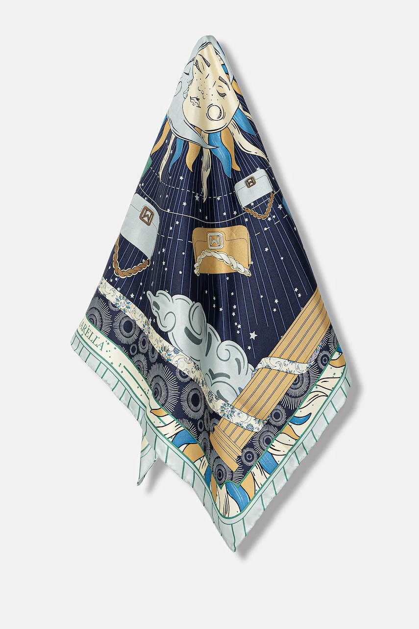 Marella eșarfă de mătase cu model, 2523546076200