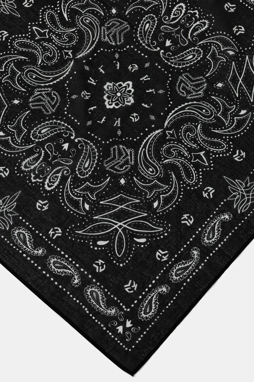 Хлопковый платок на шею Karl Lagerfeld Jeans цвет чёрный узор A4W33087