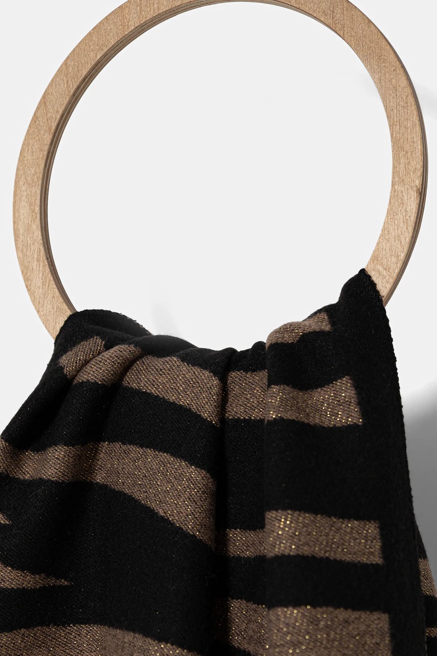 Шарф Morgan цвет коричневый узор 5ZEBRA