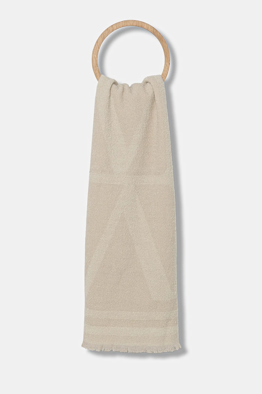 Marc O'Polo eșarfă cu lână culoarea bej, uni, 509809102095 Marc O'Polo eșarfă cu lână culoarea bej, uni, 509809102095