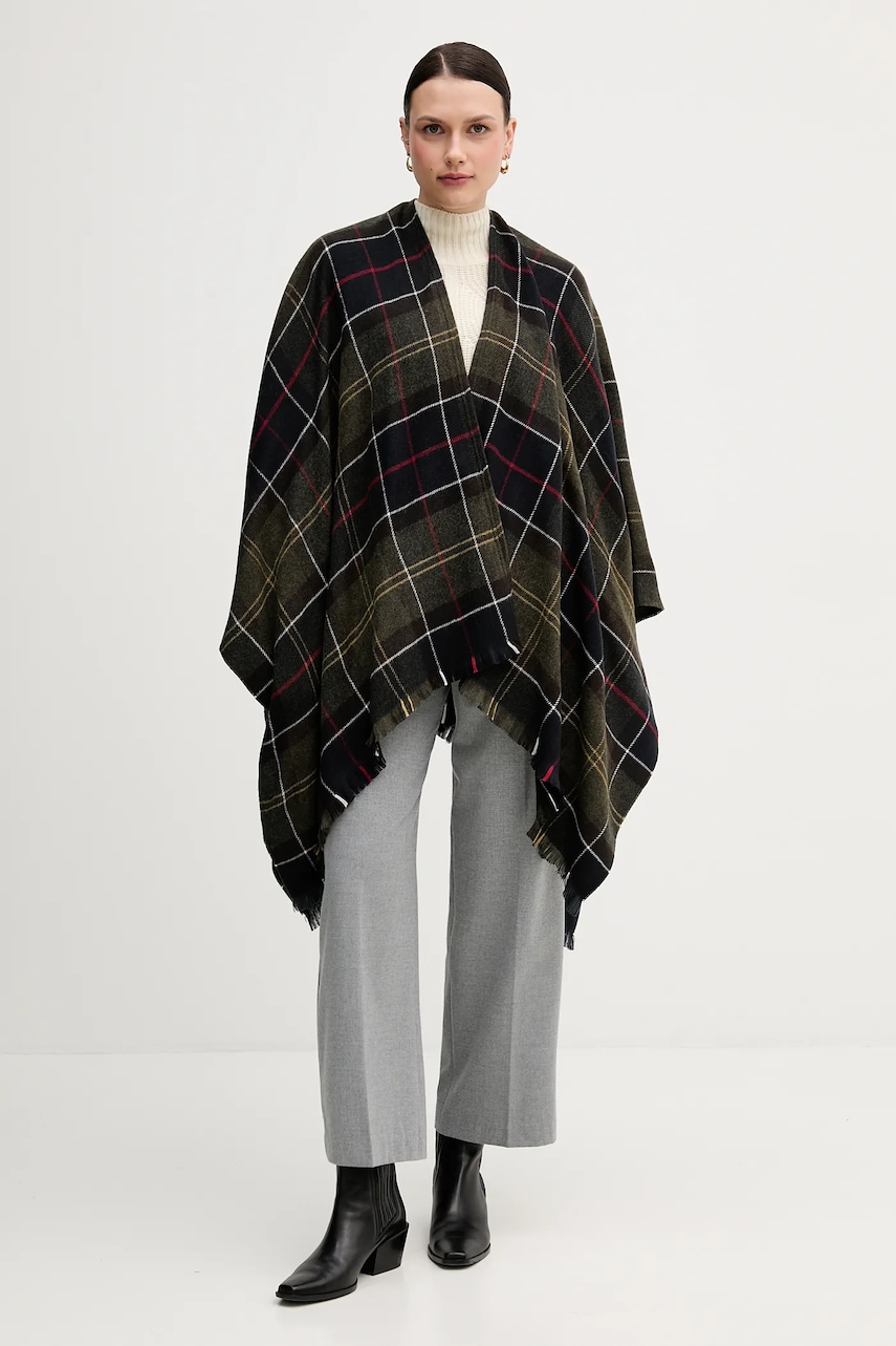 Barbour poncho culoarea verde, LSC0184