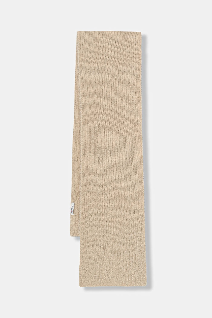 Morgan fular culoarea bej, uni, 5EIGE