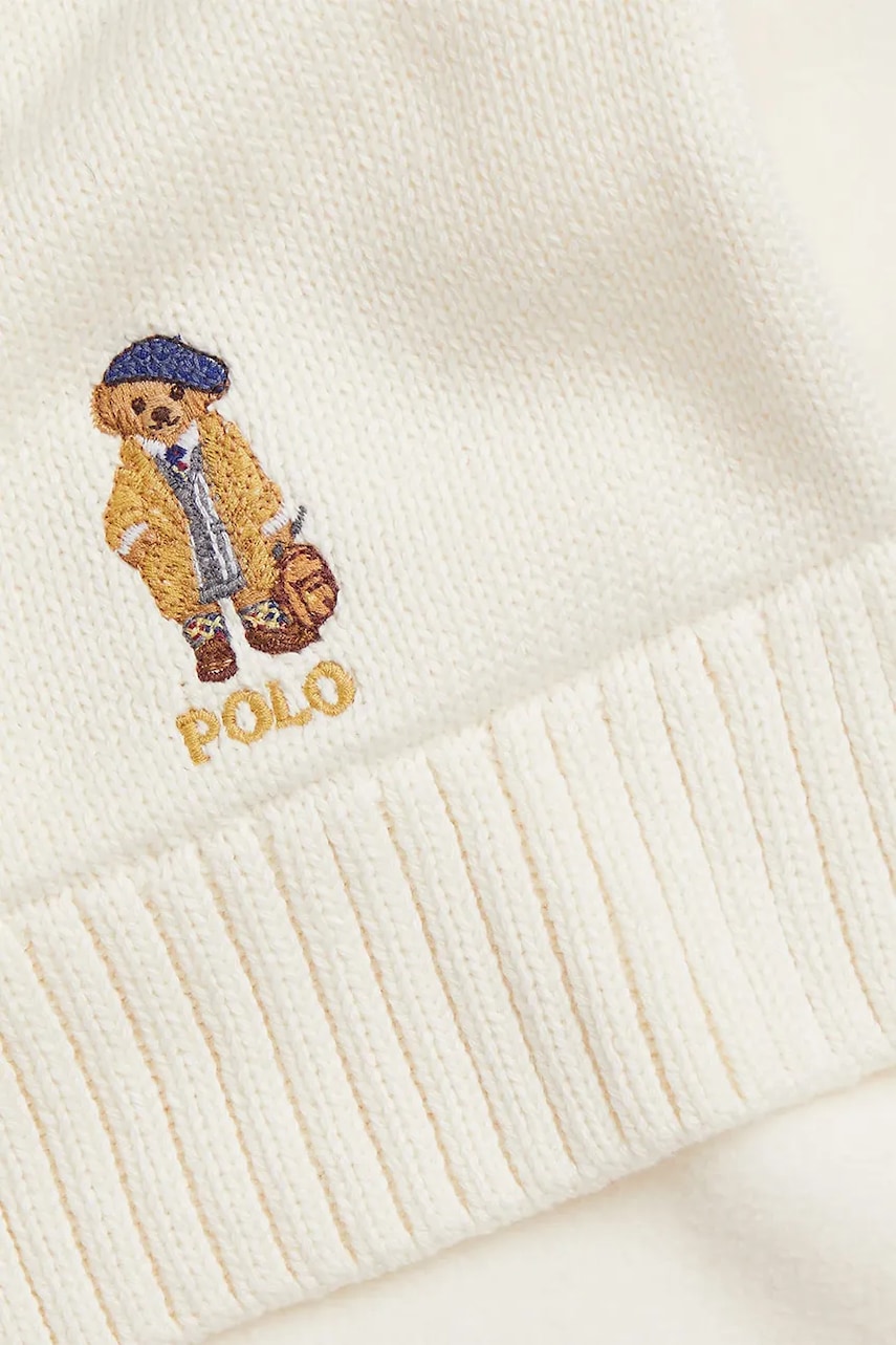 Детский шарф Polo Ralph Lauren цвет бежевый однотонный 313978910001 Детский шарф Polo Ralph Lauren цвет бежевый однотонный 313978910001