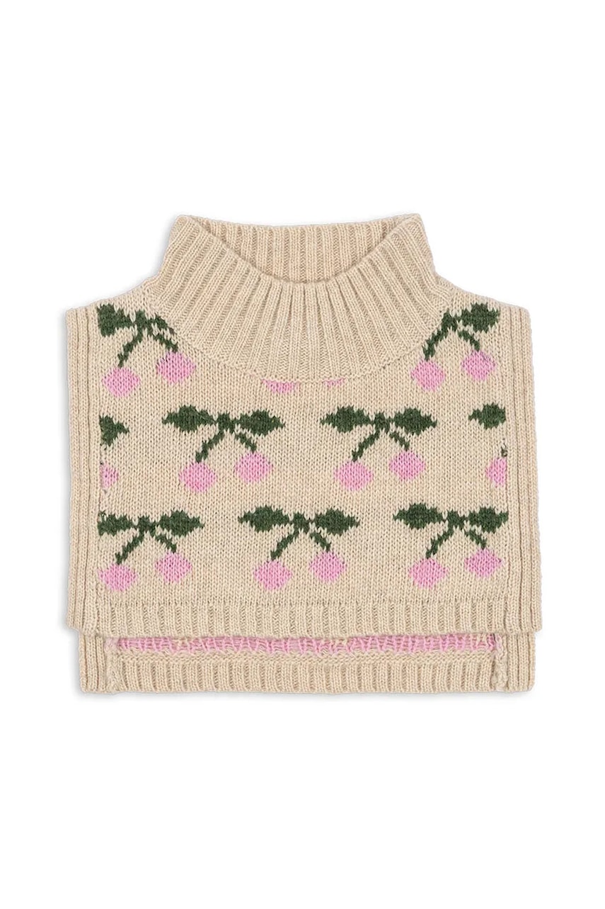 Konges Sløjd fular circular copii BELOU NECKWARMER culoarea bej, uni, KS103714