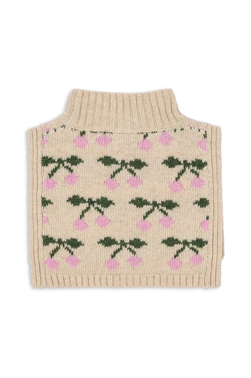 Детский снуд Konges Sløjd BELOU NECKWARMER цвет бежевый однотонный KS103714