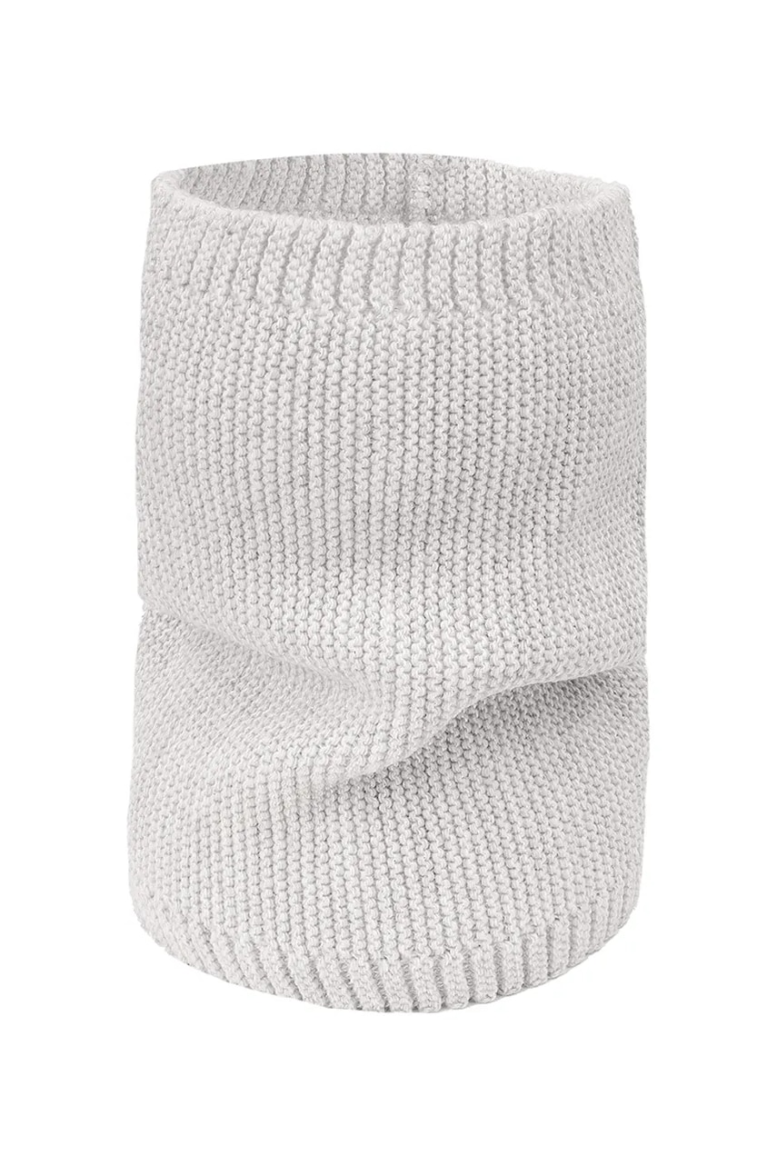 Jamiks fular circular copii URSULINE culoarea gri, uni, JZI105