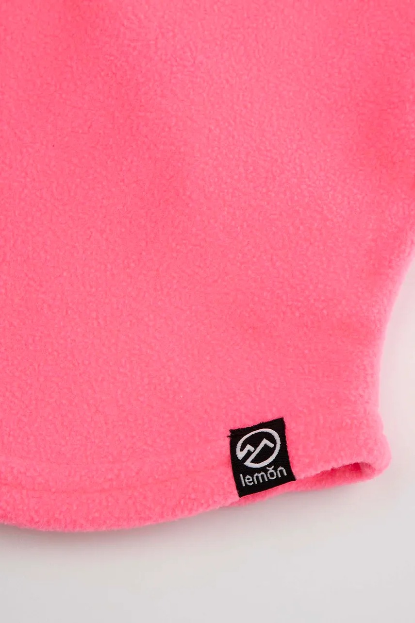 Дитячий снуд Lemon Explore колір рожевий однотонний ACCESSORIES WINTER GIRL