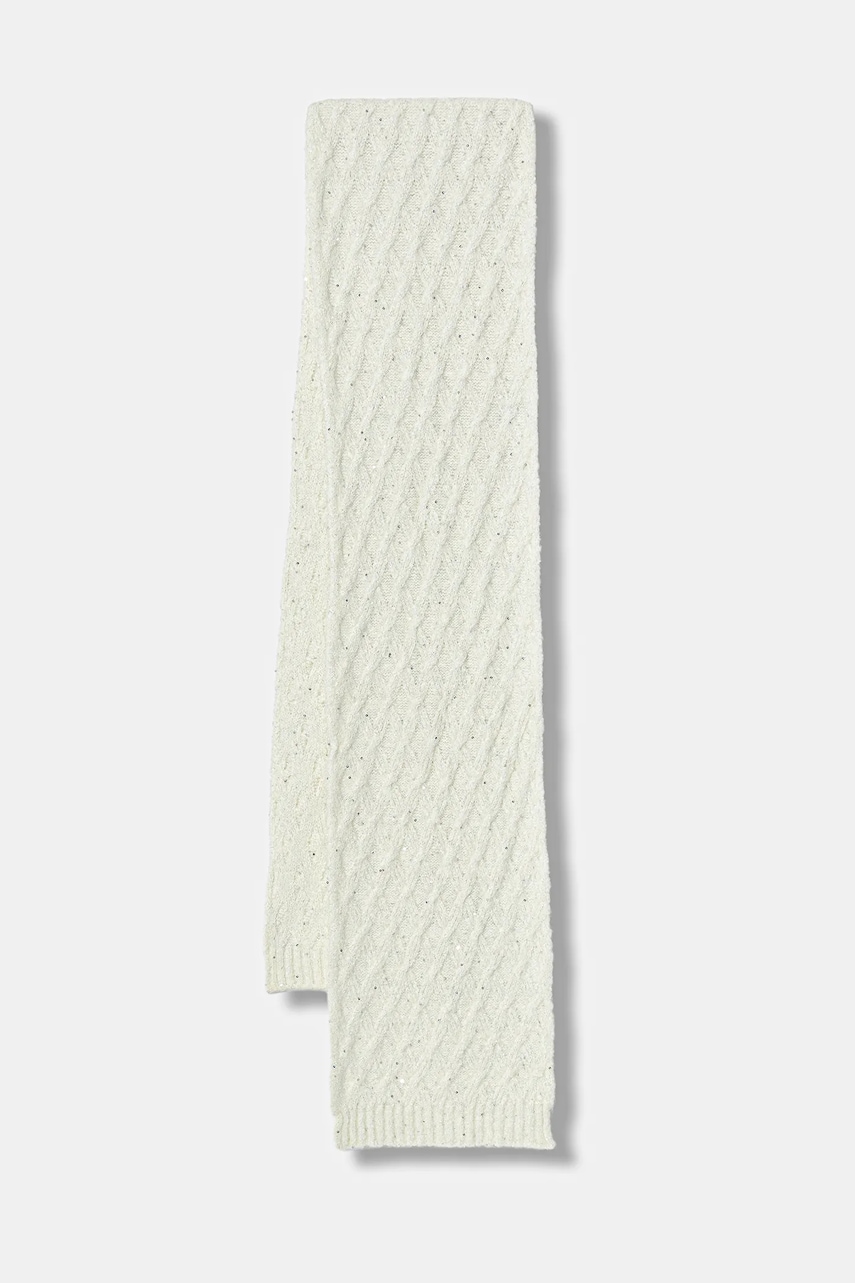 United Colors of Benetton fular culoarea bej, cu imprimeu, 19WMCU015