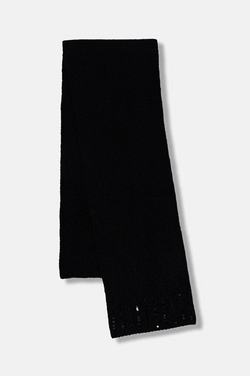 United Colors of Benetton șal copii culoarea negru, uni, 65W8CU011