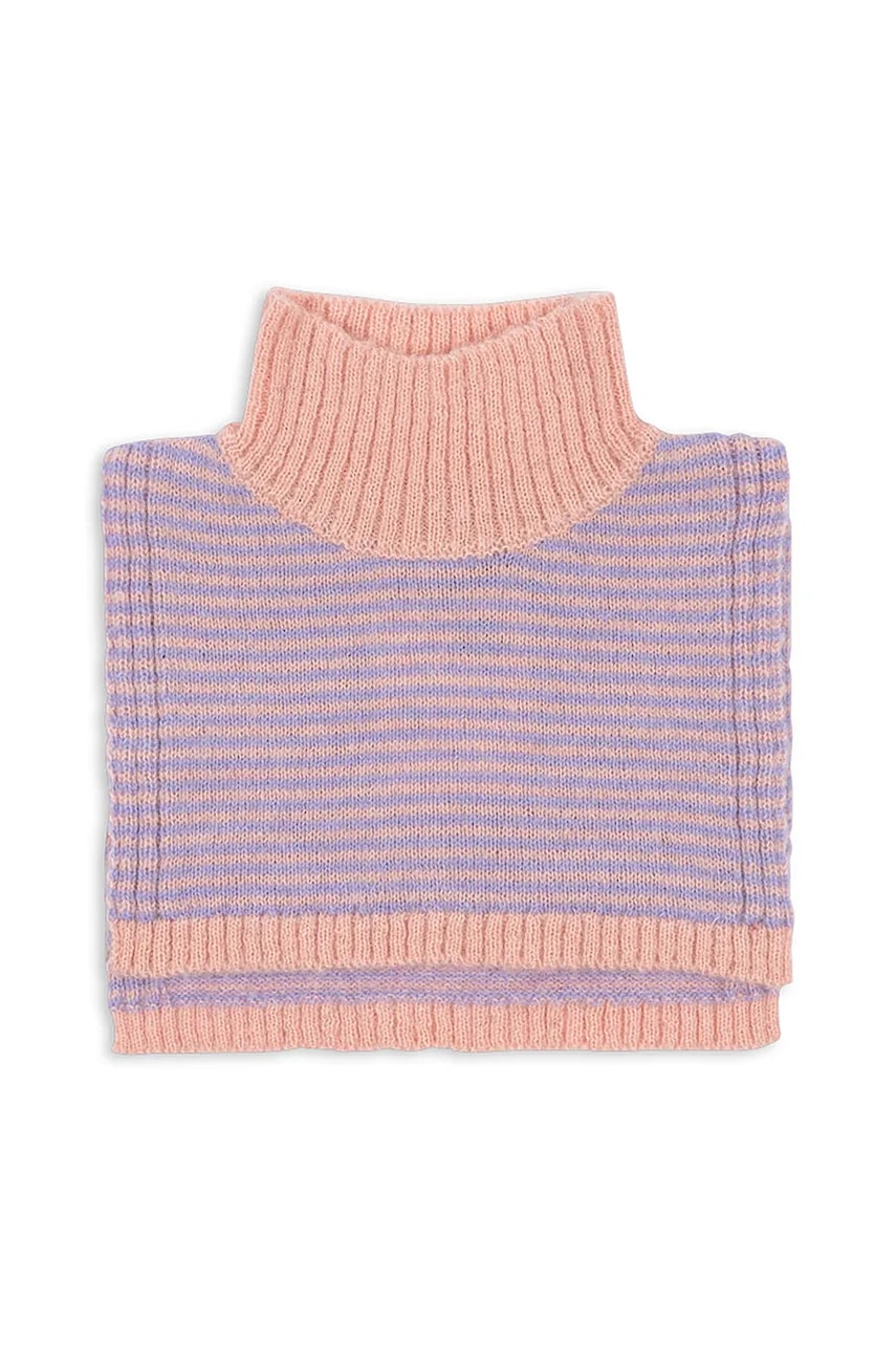 Levně Dětská kukla s přídavkem alpakové vlny Konges Sløjd BERLE NECKWARMER fialová barva, KS103719