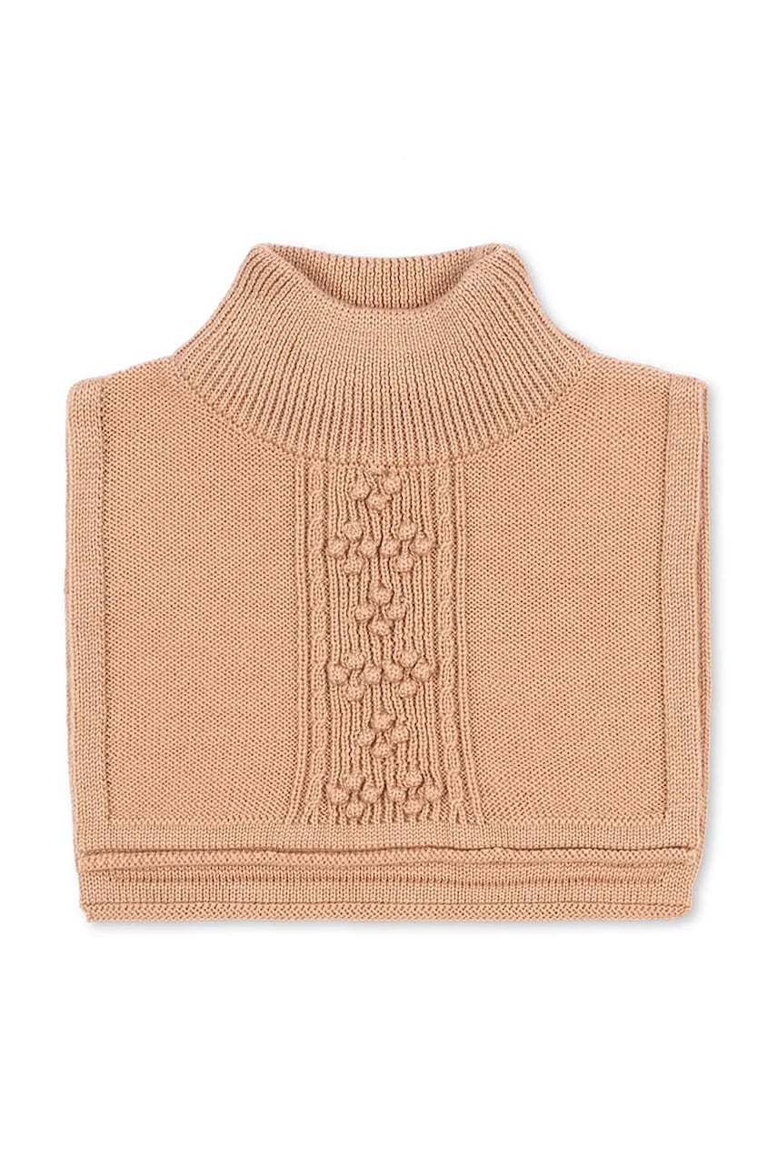 Konges Sløjd fular din lână pentru copii CABBY NECKWARMER culoarea portocaliu, uni, KS103452