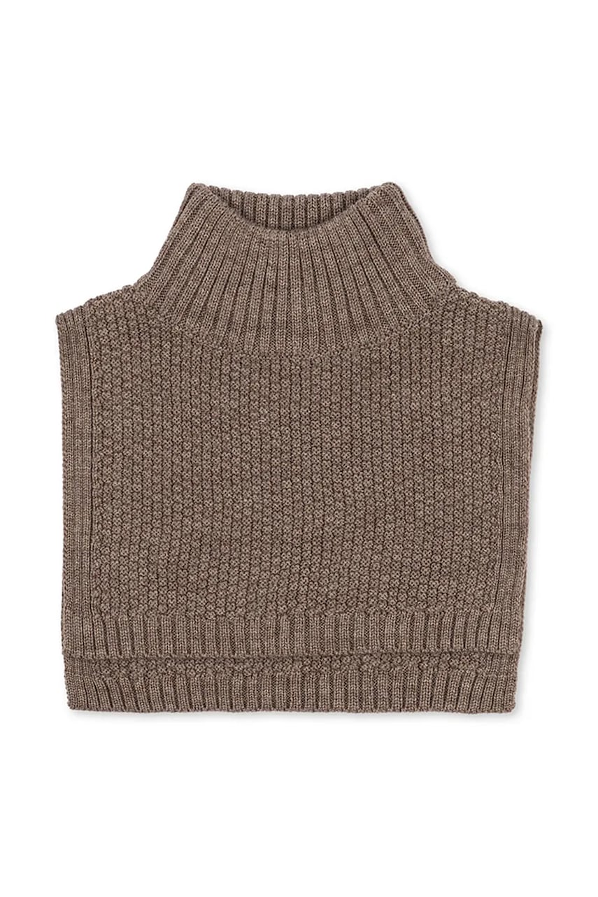 Konges Sløjd fular din lână pentru copii FRUITY NECKWARMER culoarea verde, uni, KS103469
