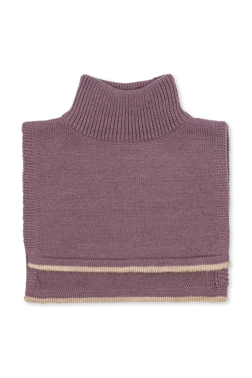 Levně Dětský vlněný nákrčník Konges Sløjd LOULI NECKWARMER fialová barva, KS103501
