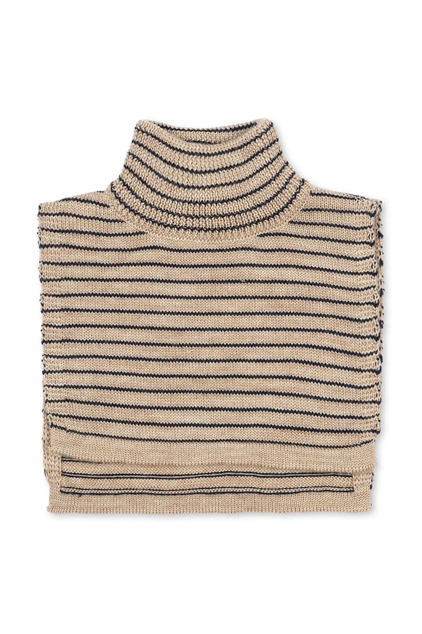 Levně Dětský vlněný nákrčník Konges Sløjd LOULI NECKWARMER béžová barva, KS103501