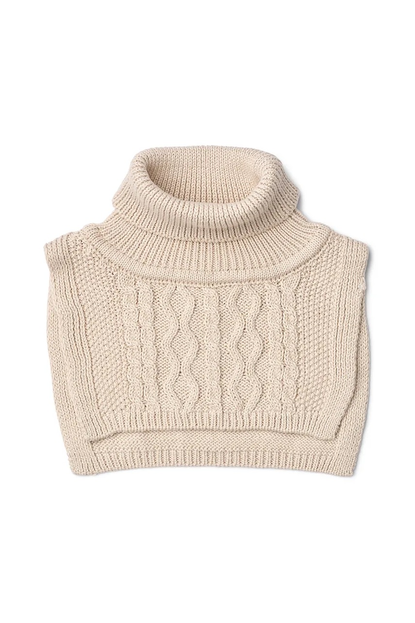 Детский снуд Liewood Meack Neckwarmer w. Cables цвет бежевый однотонный LW20201 Детский снуд Liewood Meack Neckwarmer w. Cables цвет бежевый однотонный LW20201