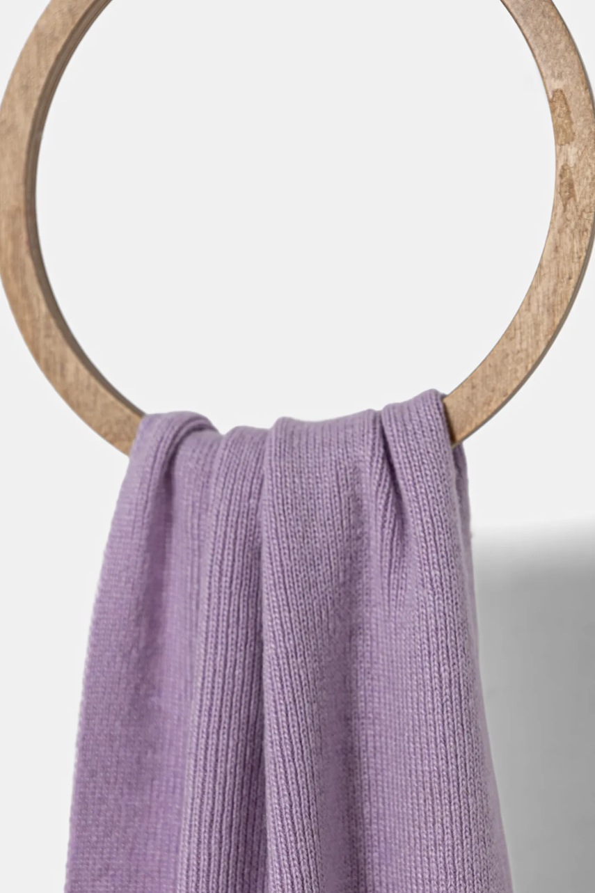 Детский шарф с шерстью United Colors of Benetton цвет фиолетовый 106WCU00V