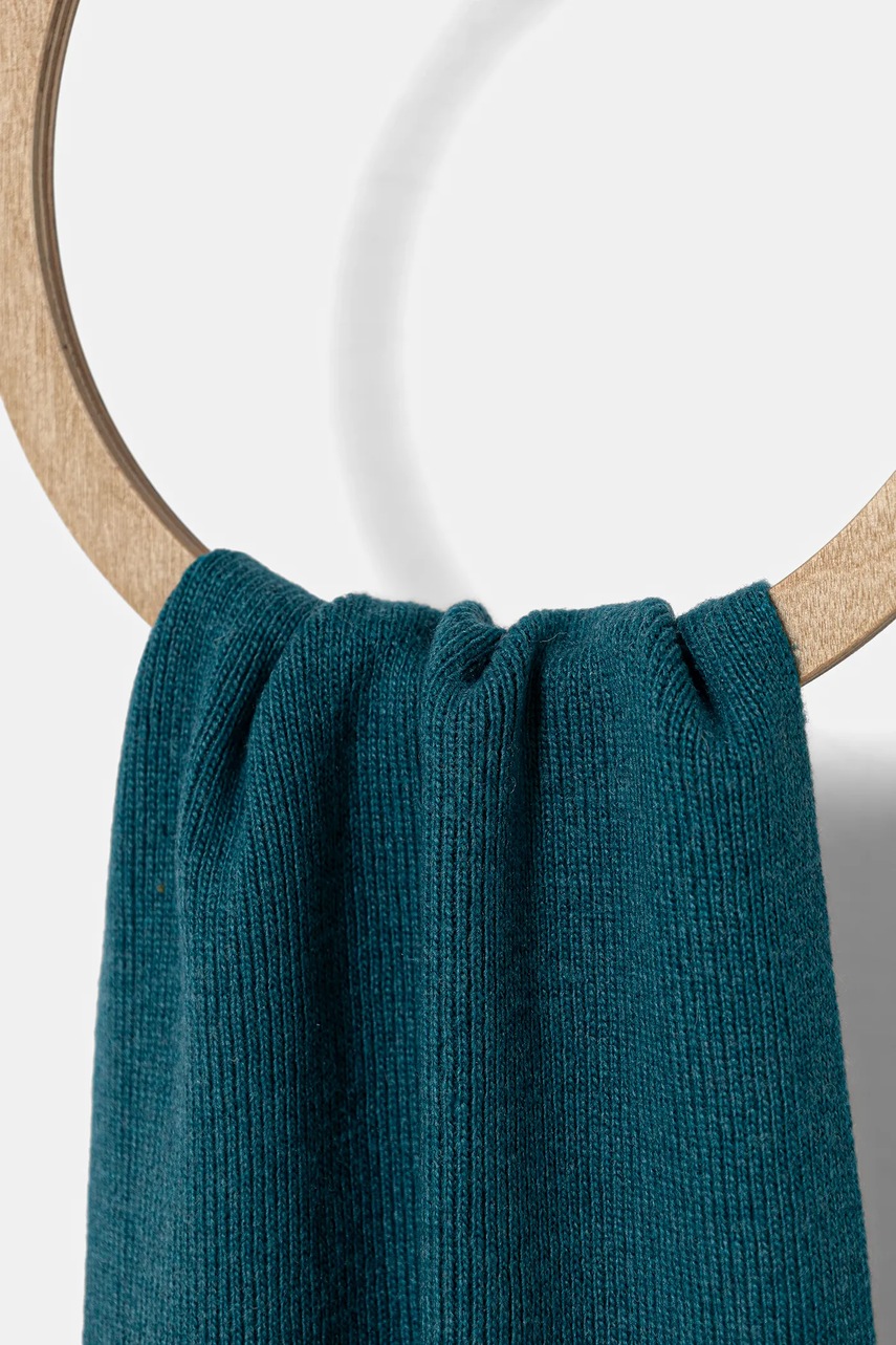 Детский шарф с шерстью United Colors of Benetton цвет бирюзовый 106WCU00V