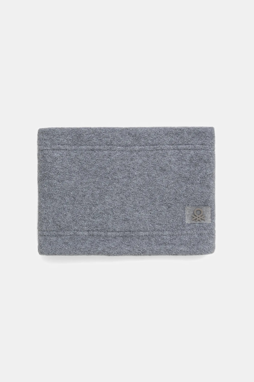 United Colors of Benetton fular circular copii culoarea gri, uni, 6U87CU00Y