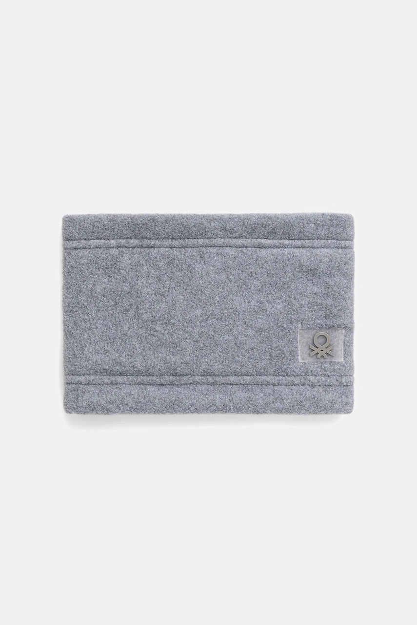 United Colors of Benetton fular circular copii culoarea gri, uni, 6U87GU00I