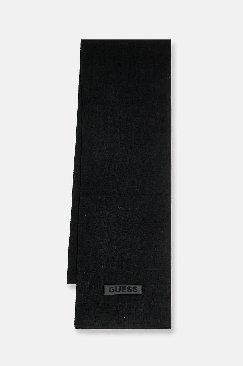

Шал Guess мъжки в черно с изчистен дизайн AM9570 POL03, Черен